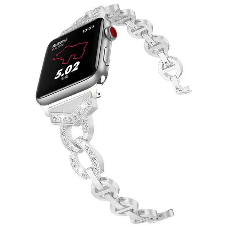 Dây đồng hồ thép không gỉ kim cương xDfind, Dành cho Apple Watch 42 / 44 / 45 / 46 / 49mm, Dành cho Apple Watch 38 / 40 / 41 / S10 42mm