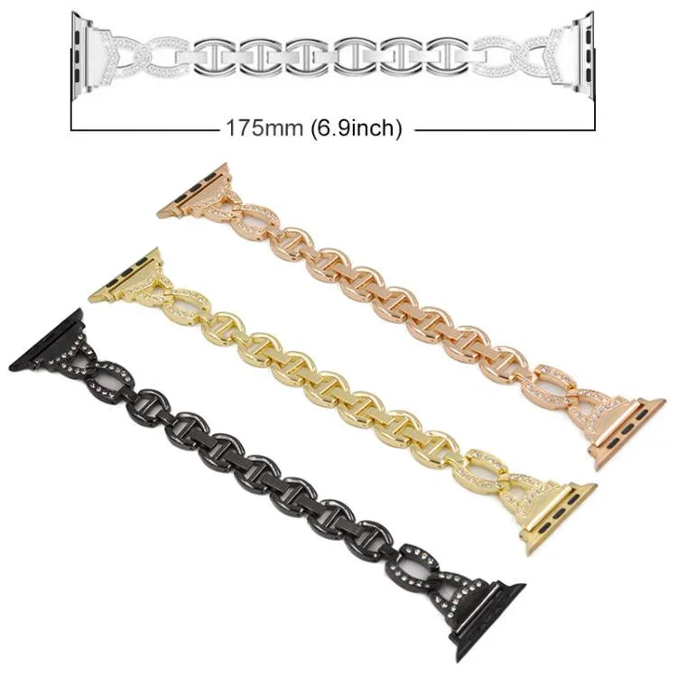 Dây đồng hồ thép không gỉ kim cương xDfind, Dành cho Apple Watch 42 / 44 / 45 / 46 / 49mm, Dành cho Apple Watch 38 / 40 / 41 / S10 42mm