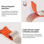 Dây đồng hồ silicone từ tính hình chữ I xDfind, Dành cho Apple Watch 42 / 44 / 45 / 46 / 49mm, Dành cho Apple Watch 38 / 40 / 41 / S10 42mm