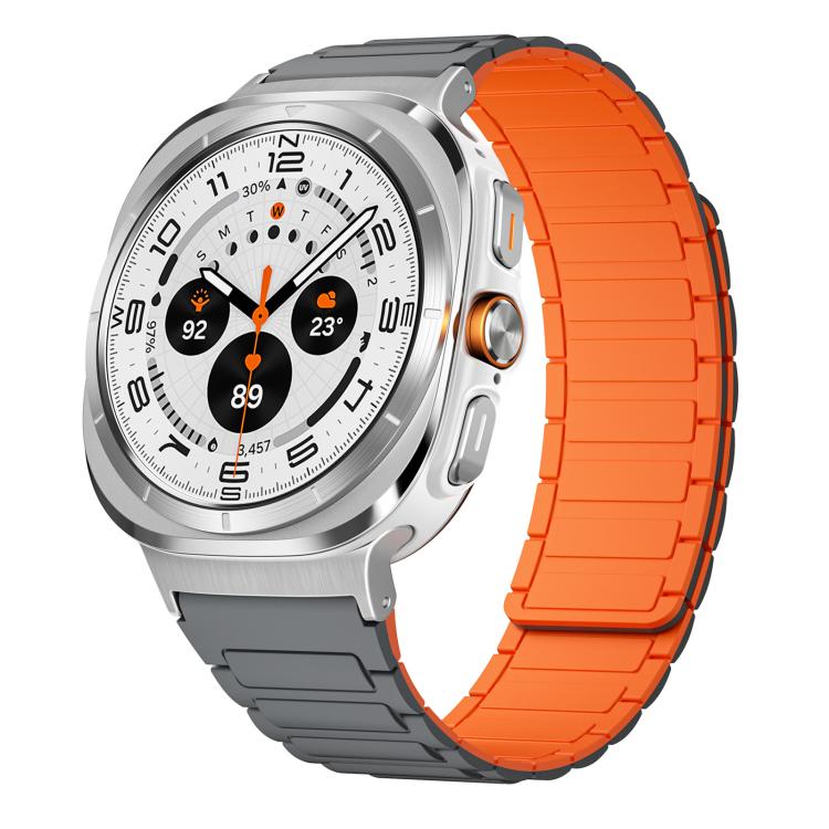 xDfind I-shaped Magnetic Silicone Watch Band, For Samsung Galaxy Watch Ultra / Ultra 2025, For Samsung Galaxy Watch8 / 8 Classic