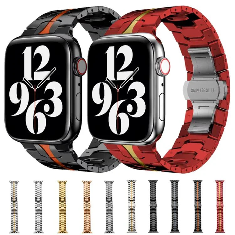Dây đồng hồ thép không gỉ khóa bướm xDfind, Dành cho Apple Watch 42 / 44 / 45 / 46 / 49mm, Dành cho Apple Watch 38 / 40 / 41 / S10 42mm