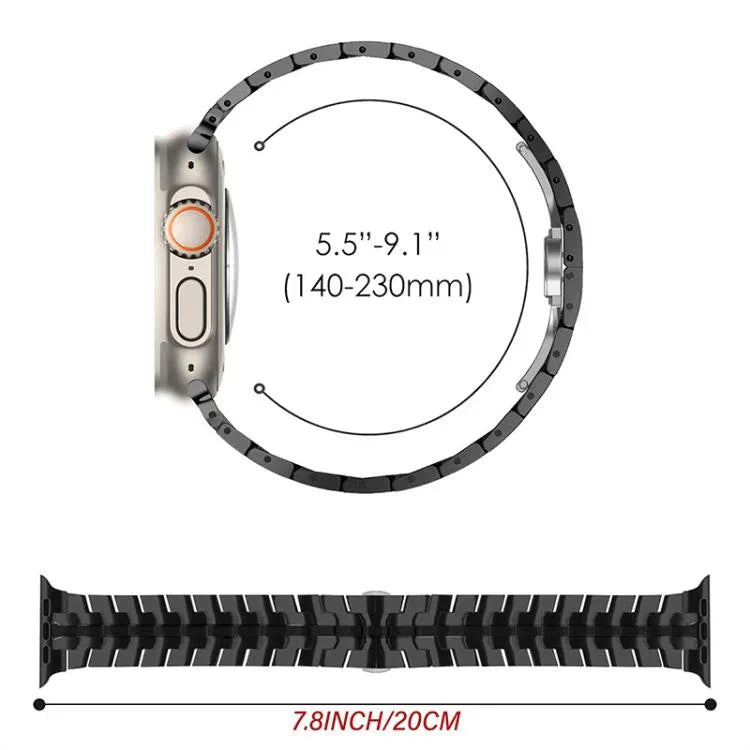 Dây đồng hồ thép không gỉ khóa bướm xDfind, Dành cho Apple Watch 42 / 44 / 45 / 46 / 49mm, Dành cho Apple Watch 38 / 40 / 41 / S10 42mm