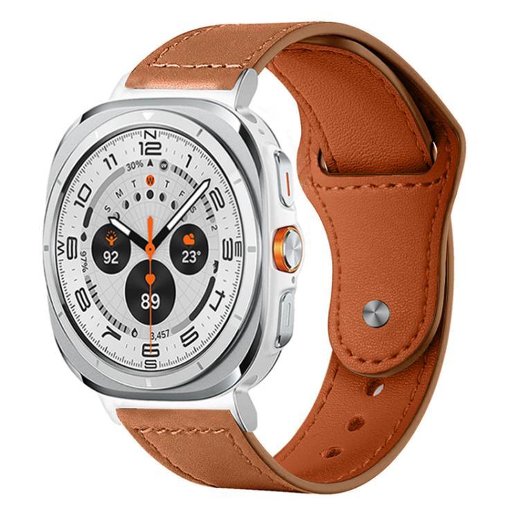 Dây đồng hồ da thật khóa đinh tán xDfind, Dành cho Samsung Galaxy Watch Ultra / Ultra 2025, Dành cho Samsung Galaxy Watch8 / 8 Classic