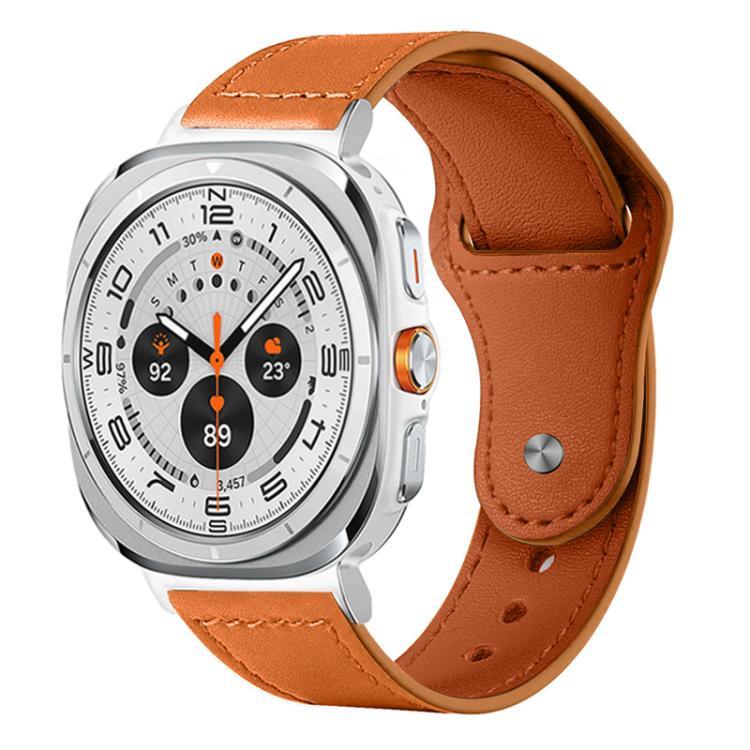 Dây đồng hồ da thật khóa đinh tán xDfind, Dành cho Samsung Galaxy Watch Ultra / Ultra 2025, Dành cho Samsung Galaxy Watch8 / 8 Classic