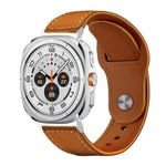 Dây đồng hồ da thật khóa đinh tán xDfind, Dành cho Samsung Galaxy Watch Ultra / Ultra 2025, Dành cho Samsung Galaxy Watch8 / 8 Classic