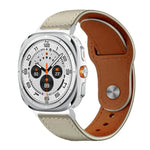 Dây đồng hồ da thật khóa đinh tán xDfind, Dành cho Samsung Galaxy Watch Ultra / Ultra 2025, Dành cho Samsung Galaxy Watch8 / 8 Classic