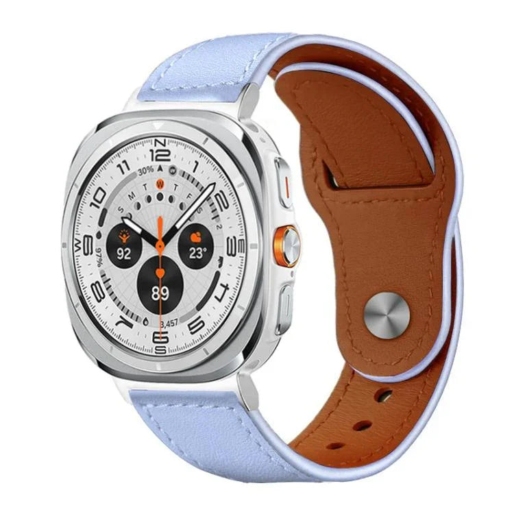 Dây đồng hồ da thật khóa đinh tán xDfind, Dành cho Samsung Galaxy Watch Ultra / Ultra 2025, Dành cho Samsung Galaxy Watch8 / 8 Classic