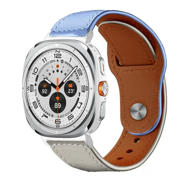 Dây đồng hồ da thật khóa đinh tán xDfind, Dành cho Samsung Galaxy Watch Ultra / Ultra 2025, Dành cho Samsung Galaxy Watch8 / 8 Classic