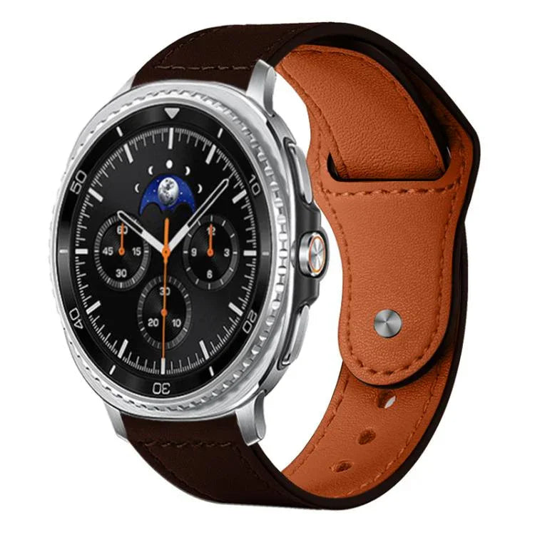 Dây đồng hồ da thật khóa đinh tán xDfind, Dành cho Samsung Galaxy Watch Ultra / Ultra 2025, Dành cho Samsung Galaxy Watch8 / 8 Classic