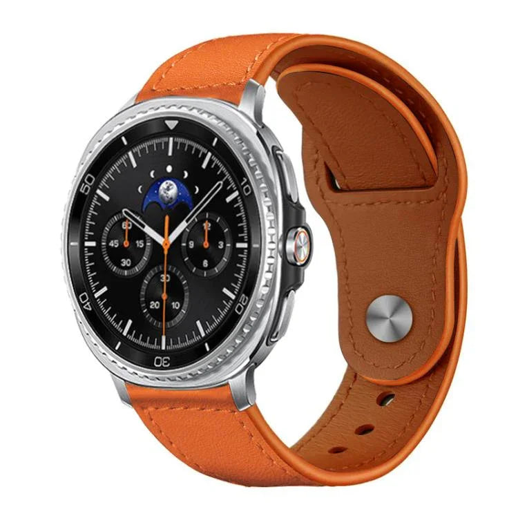 Dây đồng hồ da thật khóa đinh tán xDfind, Dành cho Samsung Galaxy Watch Ultra / Ultra 2025, Dành cho Samsung Galaxy Watch8 / 8 Classic