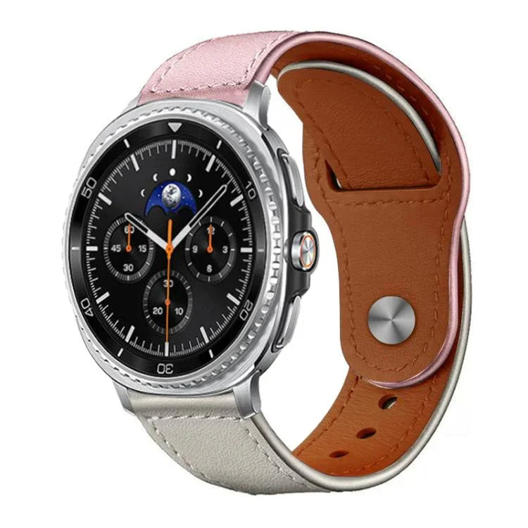 Dây đồng hồ da thật khóa đinh tán xDfind, Dành cho Samsung Galaxy Watch Ultra / Ultra 2025, Dành cho Samsung Galaxy Watch8 / 8 Classic