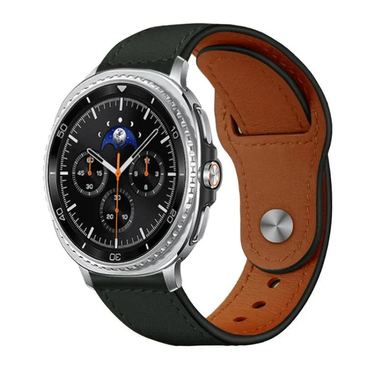 Dây đồng hồ da thật khóa đinh tán xDfind, Dành cho Samsung Galaxy Watch Ultra / Ultra 2025, Dành cho Samsung Galaxy Watch8 / 8 Classic