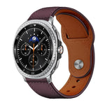 Dây đồng hồ da thật khóa đinh tán xDfind, Dành cho Samsung Galaxy Watch Ultra / Ultra 2025, Dành cho Samsung Galaxy Watch8 / 8 Classic