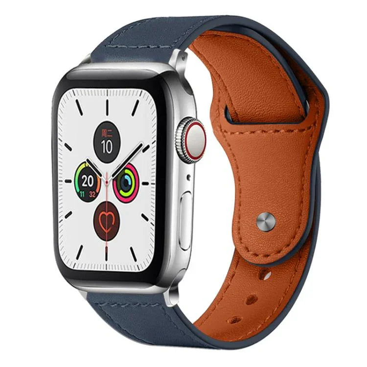 Dây đồng hồ da thật khóa đinh tán xDfind, Dành cho Apple Watch 42 / 44 / 45 / 46 / 49mm, Dành cho Apple Watch 38 / 40 / 41 / S10 42mm