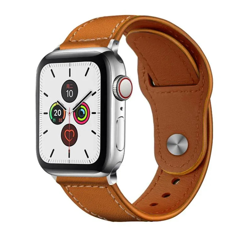 Dây đồng hồ da thật khóa đinh tán xDfind, Dành cho Apple Watch 42 / 44 / 45 / 46 / 49mm, Dành cho Apple Watch 38 / 40 / 41 / S10 42mm