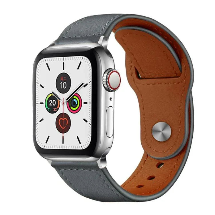 Dây đồng hồ da thật khóa đinh tán xDfind, Dành cho Apple Watch 42 / 44 / 45 / 46 / 49mm, Dành cho Apple Watch 38 / 40 / 41 / S10 42mm
