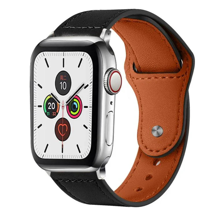 Dây đồng hồ da thật khóa đinh tán xDfind, Dành cho Apple Watch 42 / 44 / 45 / 46 / 49mm, Dành cho Apple Watch 38 / 40 / 41 / S10 42mm