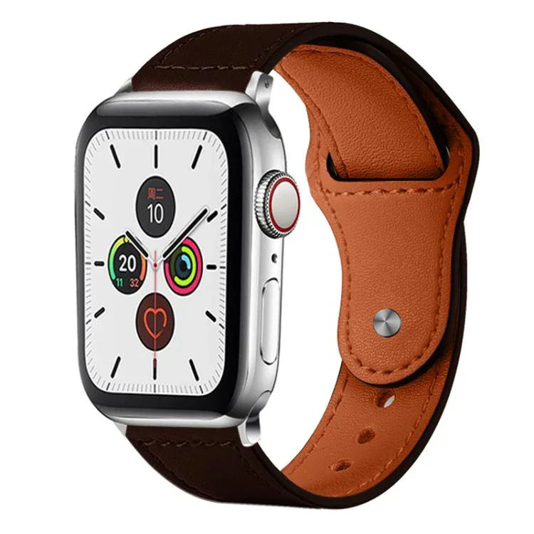 Dây đồng hồ da thật khóa đinh tán xDfind, Dành cho Apple Watch 42 / 44 / 45 / 46 / 49mm, Dành cho Apple Watch 38 / 40 / 41 / S10 42mm
