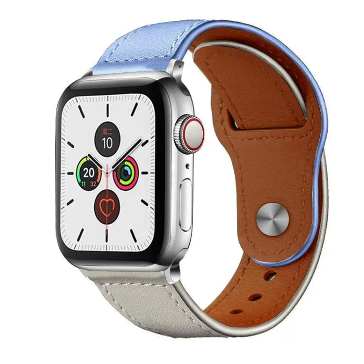 Dây đồng hồ da thật khóa đinh tán xDfind, Dành cho Apple Watch 42 / 44 / 45 / 46 / 49mm, Dành cho Apple Watch 38 / 40 / 41 / S10 42mm