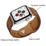 Dây đồng hồ da thật khóa đinh tán xDfind, Dành cho Apple Watch 42 / 44 / 45 / 46 / 49mm, Dành cho Apple Watch 38 / 40 / 41 / S10 42mm