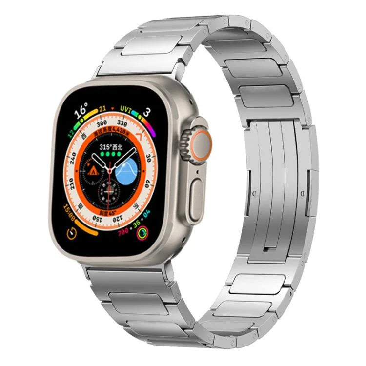 Dây đồng hồ thép không gỉ khóa hình chữ I xDfind, Dành cho Apple Watch 42 / 44 / 45 / 46 / 49mm