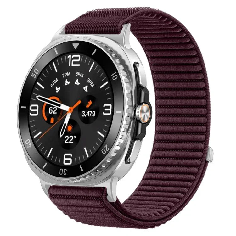 Dây đồng hồ nylon dệt khóa móc và vòng xDfind, Dành cho Samsung Galaxy Watch8 / 8 Classic