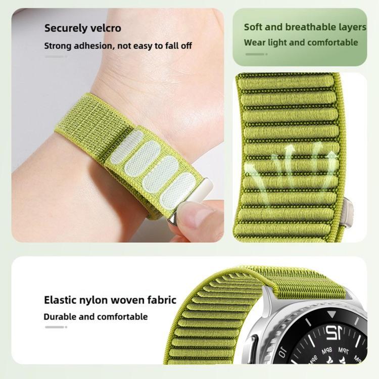 Dây đồng hồ nylon dệt khóa móc và vòng xDfind, Dành cho Samsung Galaxy Watch8 / 8 Classic