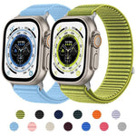 xDfind Woven Nylon Hook And Loop Fastener Watch Band, For Apple Watch 42 / 44 / 45 / 46 / 49mm, For Apple Watch 38 / 40 / 41 / S10 42mm