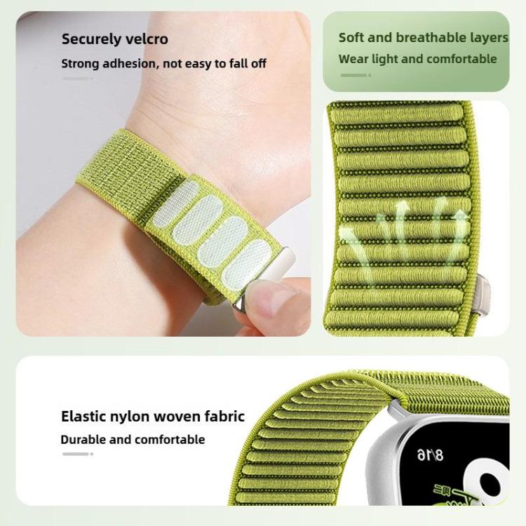 xDfind Woven Nylon Hook And Loop Fastener Watch Band, For Apple Watch 42 / 44 / 45 / 46 / 49mm, For Apple Watch 38 / 40 / 41 / S10 42mm