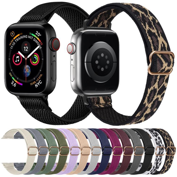 Dây đồng hồ nylon co giãn eo nhỏ xDfind Ladder Buckle, dành cho Apple Watch 42 / 44 / 45 / 46 / 49mm, dành cho Apple Watch 38 / 40 / 41 / S10 42mm