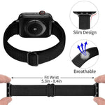 Dây đồng hồ nylon co giãn eo nhỏ xDfind Ladder Buckle, dành cho Apple Watch 42 / 44 / 45 / 46 / 49mm, dành cho Apple Watch 38 / 40 / 41 / S10 42mm