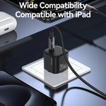 Sạc nhanh mini USAMS CC260 20W GaN USB-C / Type-C, CC260