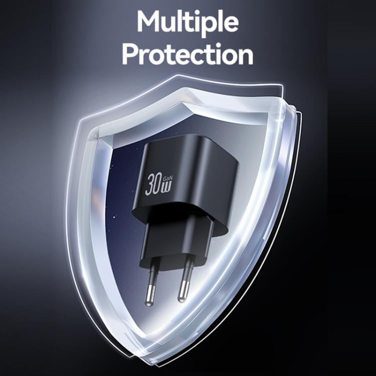 Sạc nhanh mini USAMS CC263 30W GaN USB-C / Type-C, USB cổng đôi, CC263