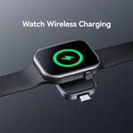 Sạc không dây đồng hồ di động USAMS CD247 cổng USB-C / Type-C cho Apple Watch Series, CD247
