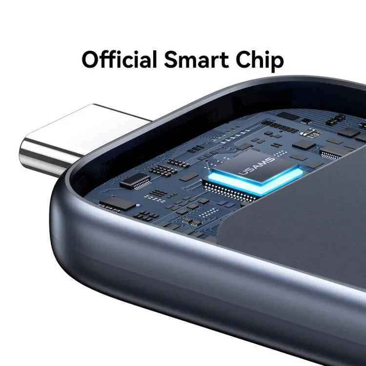Sạc không dây đồng hồ di động USAMS CD247 cổng USB-C / Type-C cho Apple Watch Series, CD247