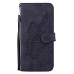 Ốp lưng điện thoại da dập nổi cảm giác da cổ điển hình bướm gập ngang, dành cho iPhone 17 Pro Max, iPhone 17 Pro, iPhone 17, iPhone Air
