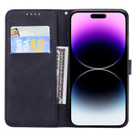 Ốp lưng điện thoại da dập nổi cảm giác da cổ điển hình bướm gập ngang, dành cho iPhone 17 Pro Max, iPhone 17 Pro, iPhone 17, iPhone Air