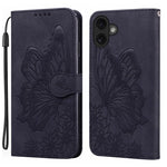 Ốp lưng điện thoại da dập nổi cảm giác da cổ điển hình bướm gập ngang, dành cho iPhone 17 Pro Max, iPhone 17 Pro, iPhone 17, iPhone Air