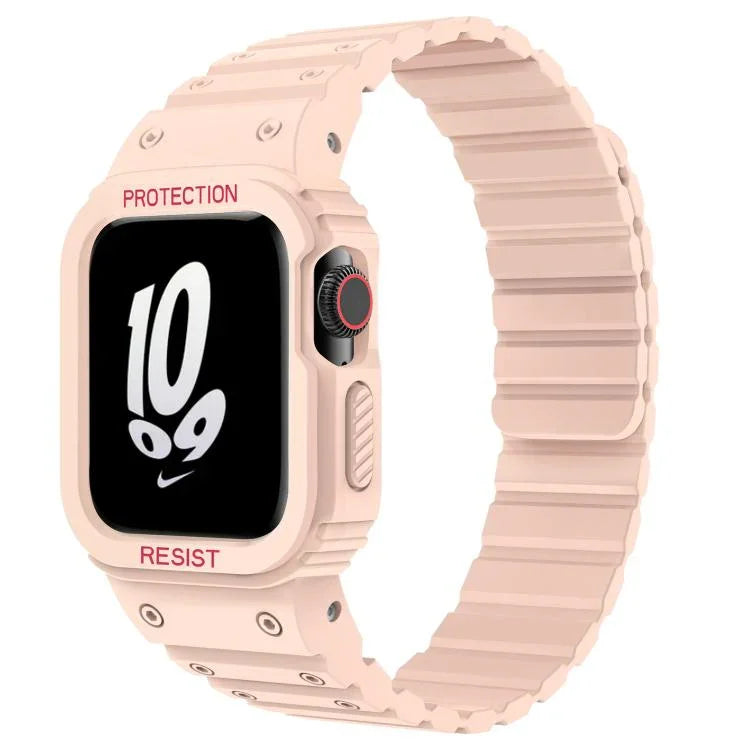 Dây đồng hồ silicone từ tính xDfind kèm vỏ đồng hồ tích hợp, dành cho Apple Watch 42 / 44 / 45mm, dành cho Apple Watch Series 10 / 11 46mm, dành cho Apple Watch Series 10 / 11 42mm, dành cho Apple Watch Ultra 3 / 2 / 1 49mm, dành cho Apple Watch 38 / 41mm