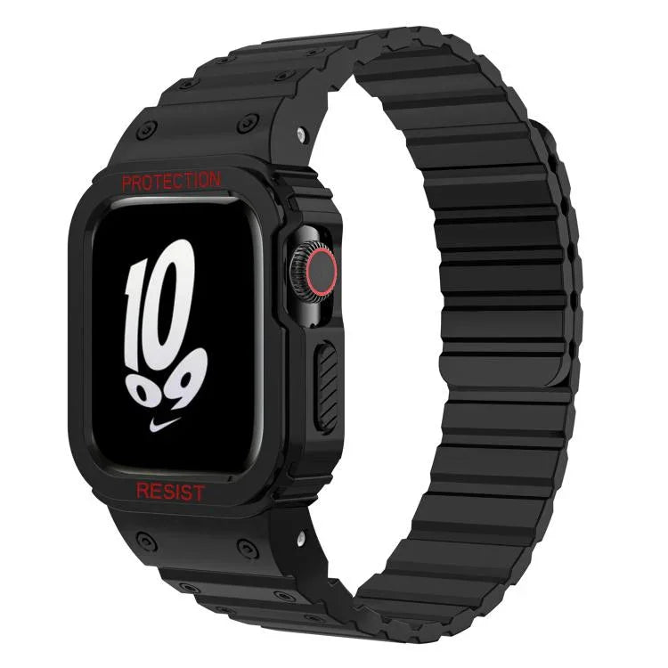 Dây đồng hồ silicone từ tính xDfind kèm vỏ đồng hồ tích hợp, dành cho Apple Watch 42 / 44 / 45mm, dành cho Apple Watch Series 10 / 11 46mm, dành cho Apple Watch Series 10 / 11 42mm, dành cho Apple Watch Ultra 3 / 2 / 1 49mm, dành cho Apple Watch 38 / 41mm