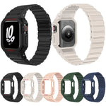 Dây đồng hồ silicone từ tính xDfind kèm vỏ đồng hồ tích hợp, dành cho Apple Watch 42 / 44 / 45mm, dành cho Apple Watch Series 10 / 11 46mm, dành cho Apple Watch Series 10 / 11 42mm, dành cho Apple Watch Ultra 3 / 2 / 1 49mm, dành cho Apple Watch 38 / 41mm