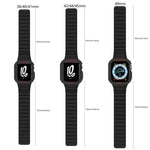 Dây đồng hồ silicone từ tính xDfind kèm vỏ đồng hồ tích hợp, dành cho Apple Watch 42 / 44 / 45mm, dành cho Apple Watch Series 10 / 11 46mm, dành cho Apple Watch Series 10 / 11 42mm, dành cho Apple Watch Ultra 3 / 2 / 1 49mm, dành cho Apple Watch 38 / 41mm