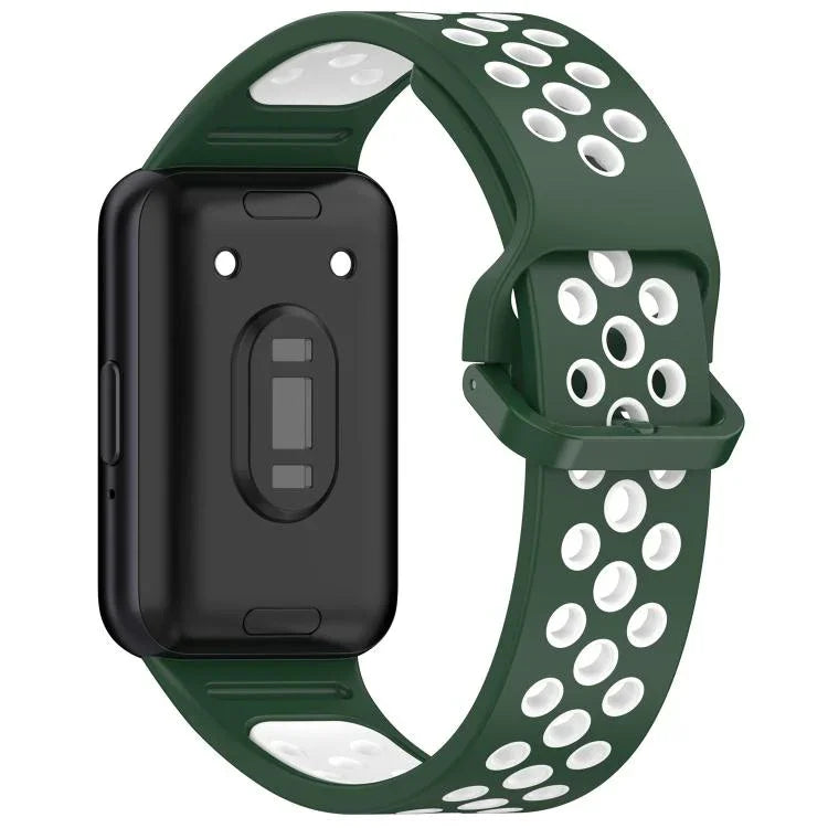 Dây đồng hồ silicone hai màu thoáng khí xDfind, Dành cho Samsung Galaxy Fit 3