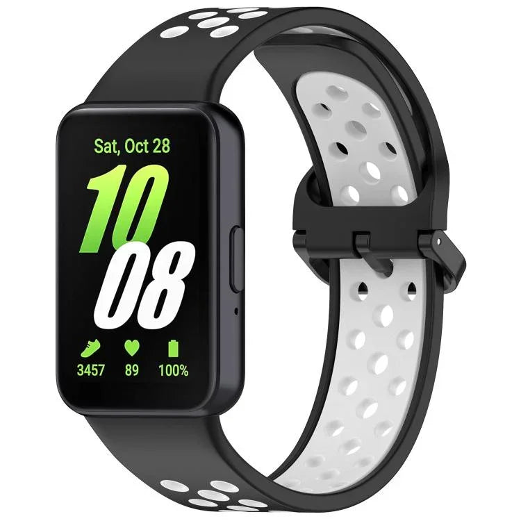 Dây đồng hồ silicone hai màu thoáng khí xDfind, Dành cho Samsung Galaxy Fit 3