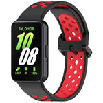 Dây đồng hồ silicone hai màu thoáng khí xDfind, Dành cho Samsung Galaxy Fit 3