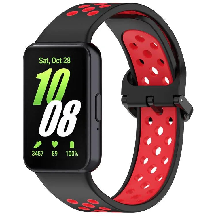 Dây đồng hồ silicone hai màu thoáng khí xDfind, Dành cho Samsung Galaxy Fit 3