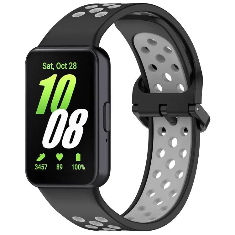 Dây đồng hồ silicone hai màu thoáng khí xDfind, Dành cho Samsung Galaxy Fit 3