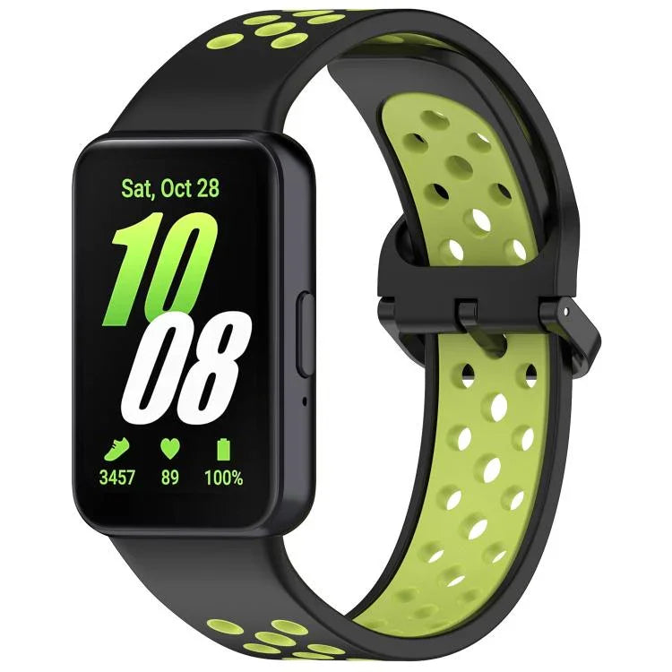 Dây đồng hồ silicone hai màu thoáng khí xDfind, Dành cho Samsung Galaxy Fit 3