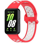 Dây đồng hồ silicone hai màu thoáng khí xDfind, Dành cho Samsung Galaxy Fit 3