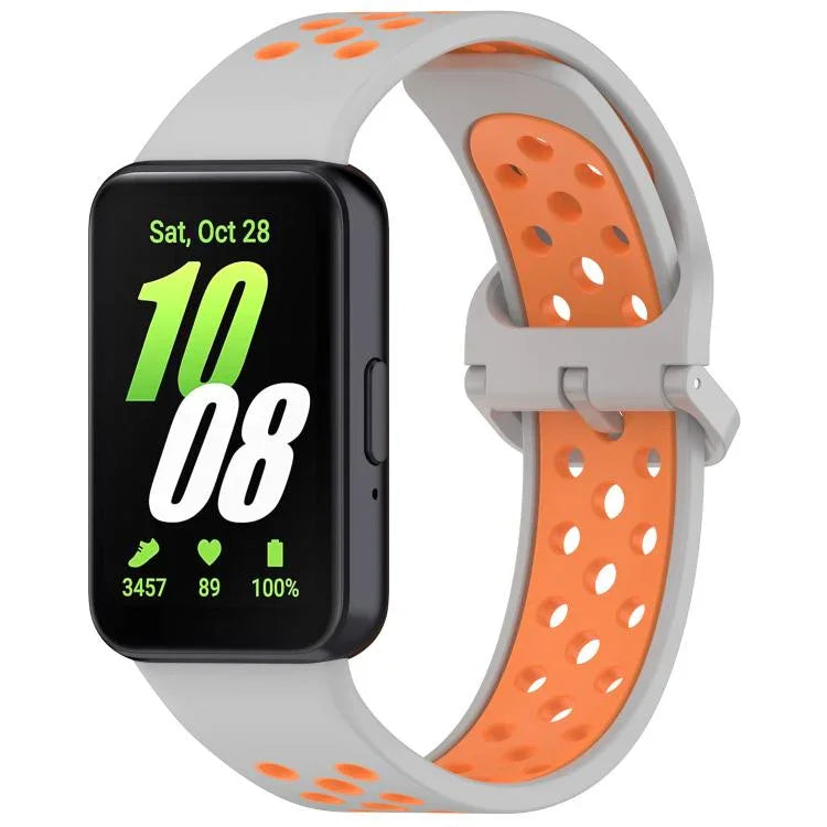 Dây đồng hồ silicone hai màu thoáng khí xDfind, Dành cho Samsung Galaxy Fit 3